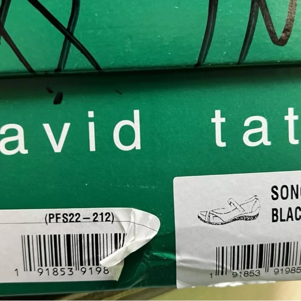 David Tate Womens Sonoma Flat Black Size 8.5 M